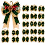 Combo Navideño Rustico Verde Pino x 20 Unid.